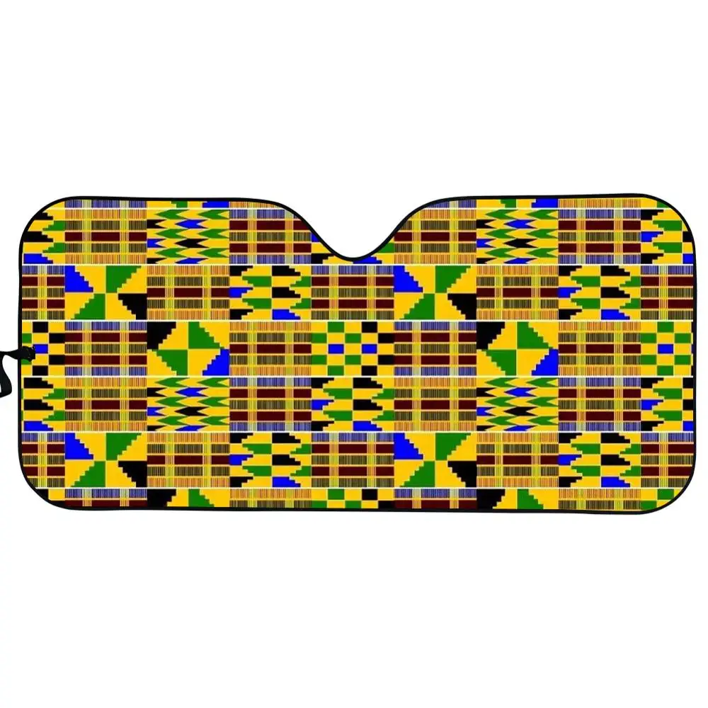 

INSTANTARTS Traditional African Tribe Polynesian Front Windshield Sunshade for Women Girly Auto Accessories Foldable Sun Shades