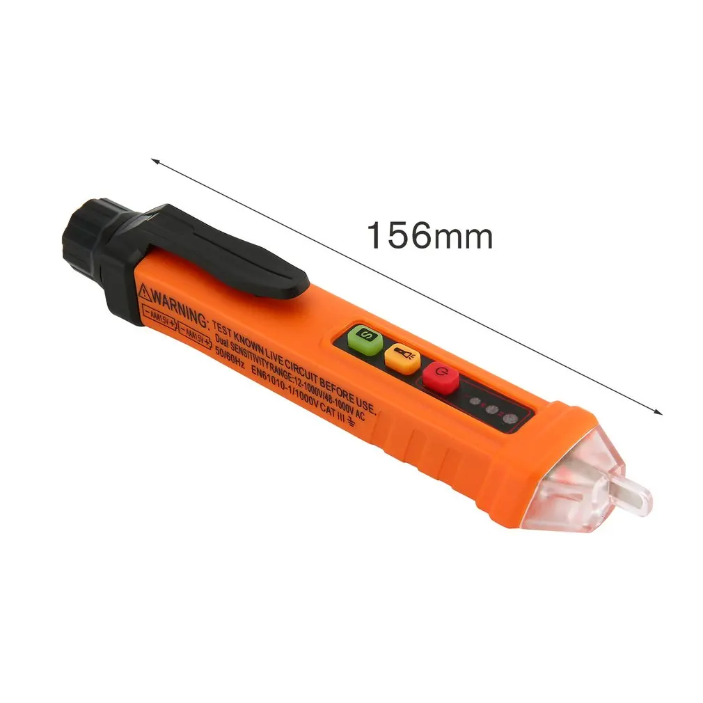 

AC Voltage Electric Compact Pen Current Testing Pencil Circuit Breaker Finder 12V-1000V Voltage Sensitivity Anlog Pen