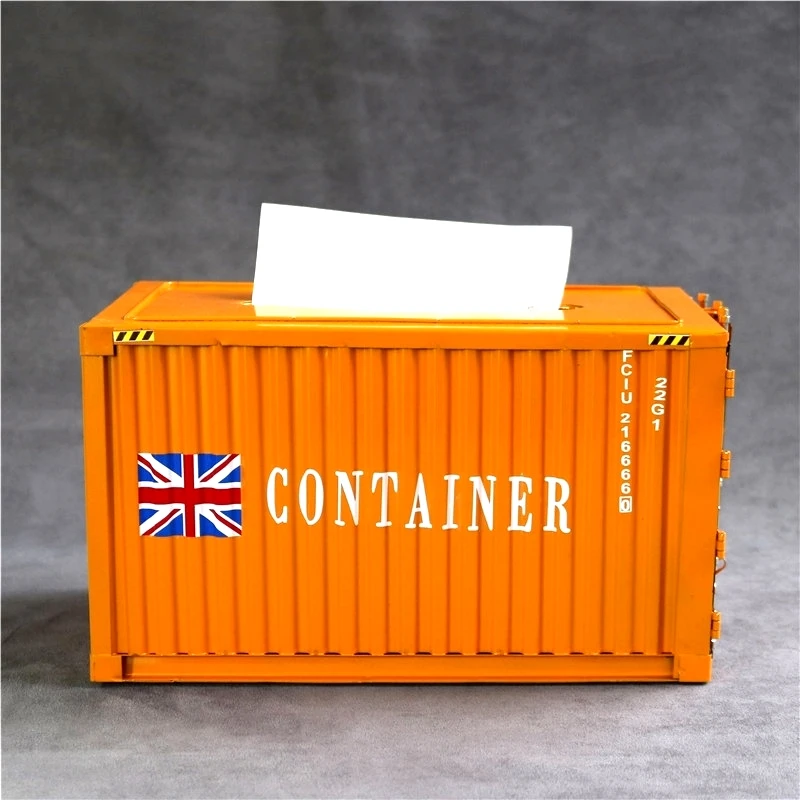 Creative Iron Container Model Tissue Box Decor Metal Napkin Case Everyday Necessity Houseware Utensil Craft Ornament Accessories 2