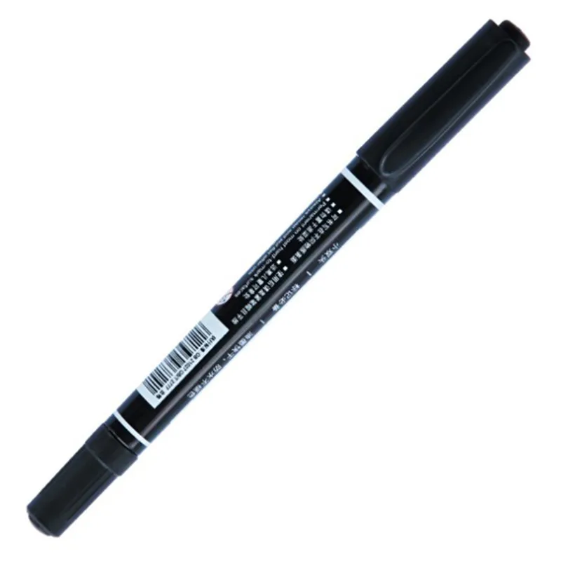 

1pcs Non-toxic Tattoo Pen Oily Pens Dual-Tip Black Tattoo Skin Marker Piercing Marking Pen Tattoo Supply For Permanent Makeup