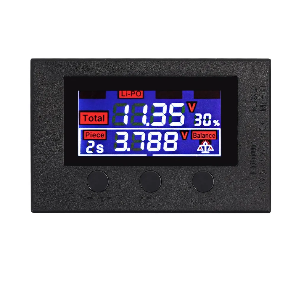 Proster для цифровой проверки емкости батареи RC сотовый метр 7 Cellmeter для LiPo тестер напряжения батареи