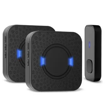 

Home Intelligent Door Bell Chime 1 2 Button 1 2 3 Receiver CACAZI Wireless Waterproof Doorbell 300m Range US EU UK AU Plug