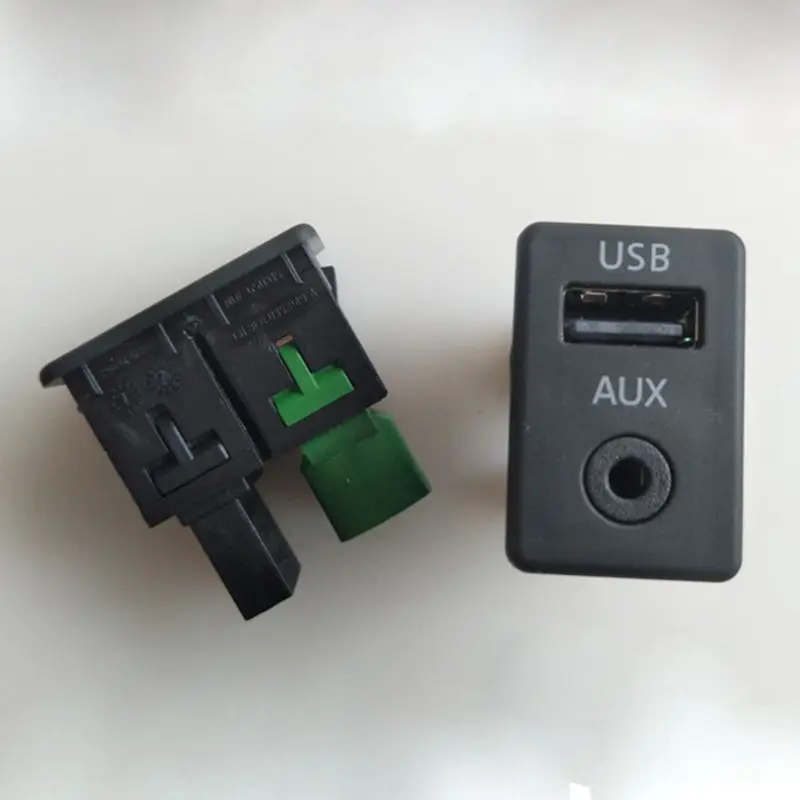 Розетка AUX + USB для V ~ W Tiguan Passat B6 B7 CC RCD510 RNS310 3CD 035 249 A 3CD035249A 249A W91F 1 шт. | Автомобили и