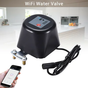 

Smart Water Valve Wifi Control Water/Gas Shut Off Valve APP Remote Timing Controler Automatic Valve for Kitchen Garden Farm QP2