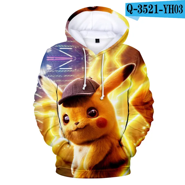 3dwy-1042 Pikachu Pokemon Go 3D Graphic Sweatshirt Hoodies Men Women Umbreon Sweatshirts Hoodie Men Pullover Boys Game Jacket Clothes - Цвет: 3dwy-1042