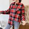 Elegant Design Style Plaid Shirt Women 2022 New Spring Autumn Casual Womens Blouses and Tops Ladies Loose Long Sleeve Blouse ► Photo 3/6