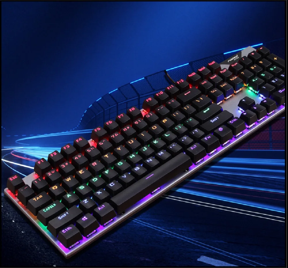 Gros Plan Du Clavier Arc-en-ciel Clavier De Jeu Noir Avec Lumière Rvb Clavier  Rétroéclairé Rendu 3d