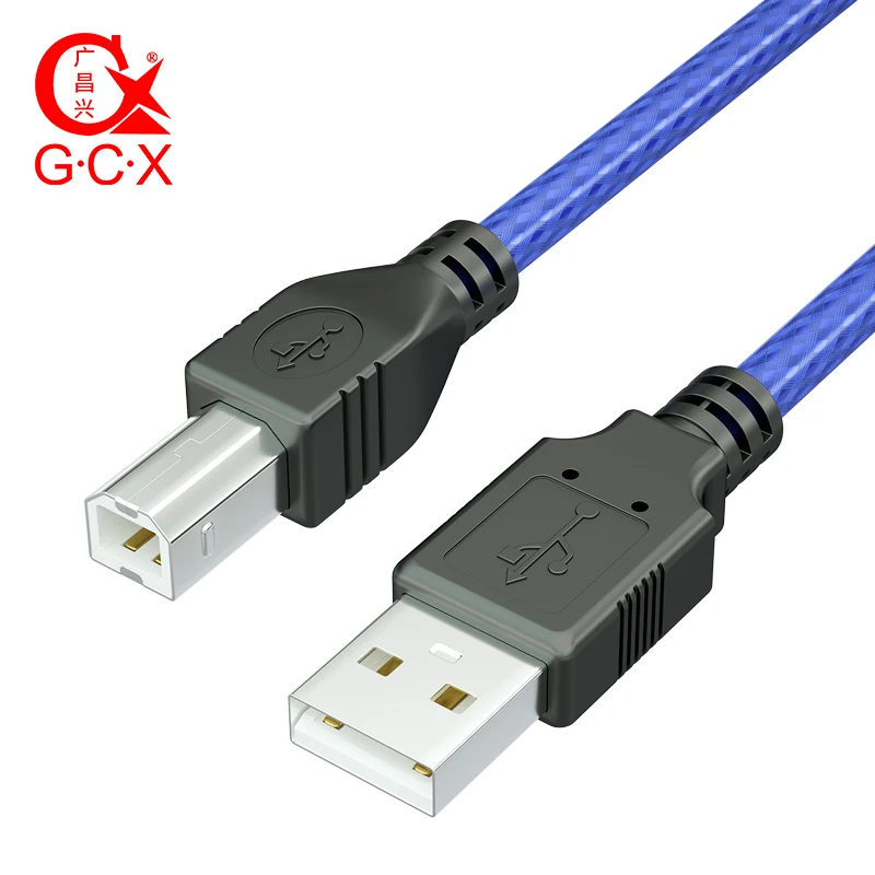 Black Connector USB 2,0 кабель для принтера USB2.0 Тип A-B Мужской Двойной экранирующий шнур сканера для hp Canon Epson Dell USB-B 1,5 3 м 5 10 м 15 20 м - Цвет: Black Connector