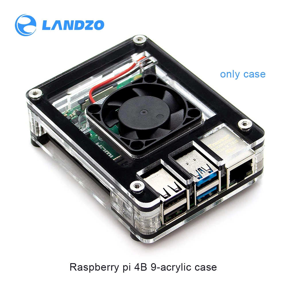 

Compatible with Raspberry Pi 4 Case, new 9 Layers Case designed for Raspberry Pi 4 Model B