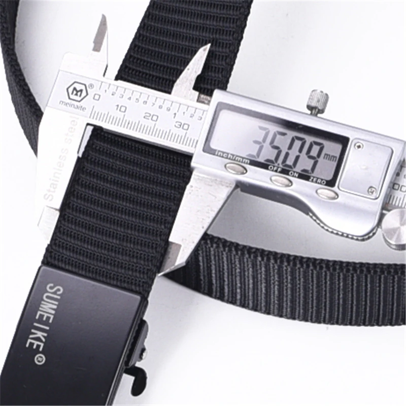 No Hole Full Adjustable Nylon Webbing Belts For Men