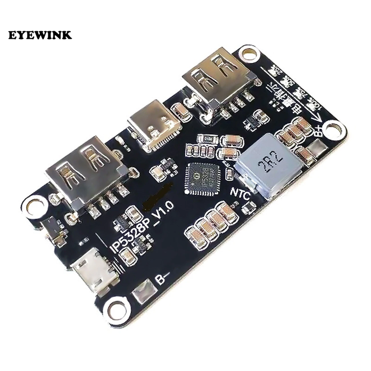 

IP5328P Dual USB 18650 Battery Charger treasure Tpye-c 3.7V to 5V 9V 12V Step up Fast Quick Charger Circuit Board QC2.0 QC3.0