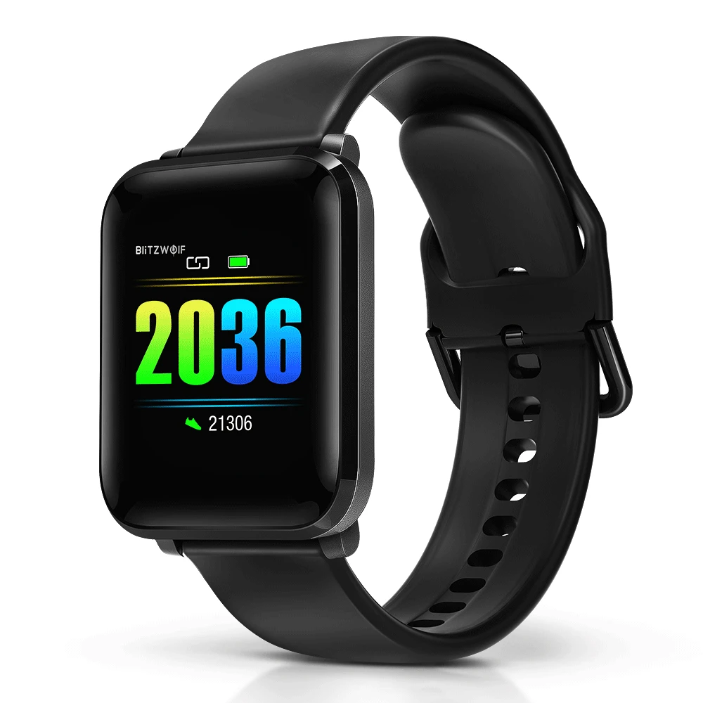 Buy BlitzWolf BW HL1 Smart Watch Wristband IPS Big Screen 8 Sports Mode IP68 Waterproof Display HR Blood Pressure O2 Fitness Tracker