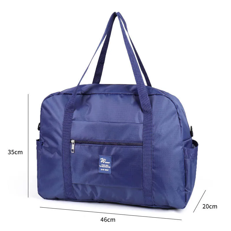 Navy blue 2 Высококачественная Водонепроницаемая оксфордская дорожная сумка для женщин и мужчин, большая дорожная сумка, органайзер для путешествий, сумки для багажа, упаковка кубиков, сумка для выходных - Цвет: Navy blue 2