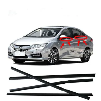 

For Honda City 2009-2014 Car Window Moulding Trim Weatherstrips Seal 4pcs