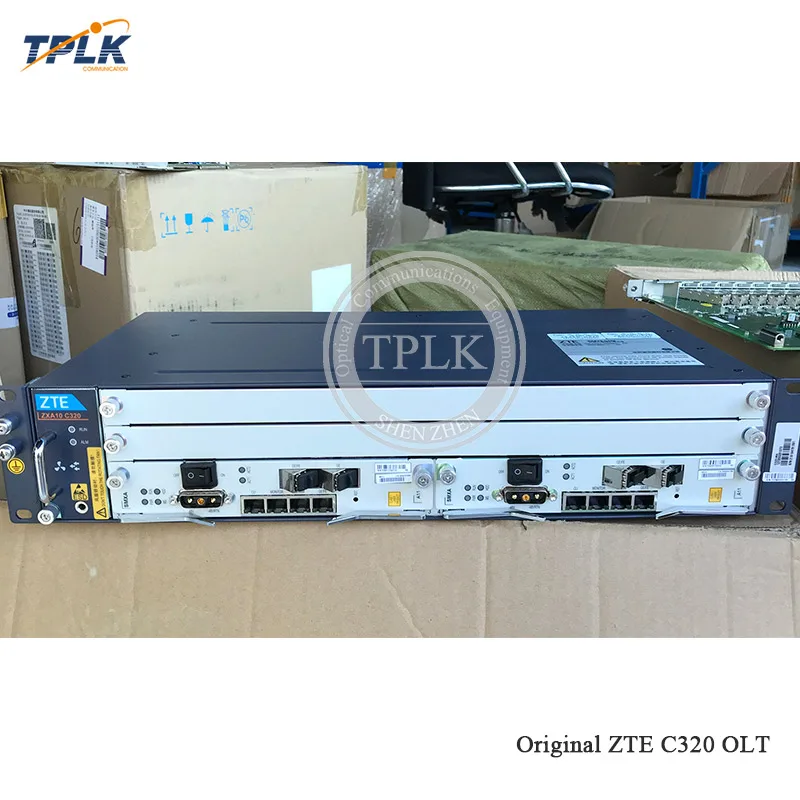 Хит продаж поддержка 1550 нм для стороннего CATV вещания ZTE C320 GPON P2P OLT с 1GE SMXA/1*2 шт.