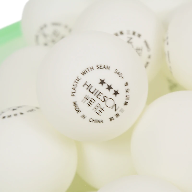 Huieson 50pcsbag ABS Plastic Table Tennis Ball 40+mm 3 Star New Material Ping Pong Balls for Table Tennis Club Training (5)