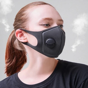 

Dustproof Sponge Face Mask with Breathing Valve Protective Safety Mask Prevention Respirator Anti-pollution Mask