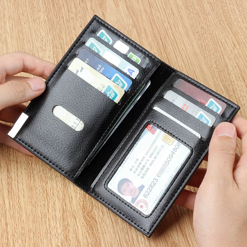Сумка для кредитных карт, мужская, водительское удостоверение, кожаный чехол, много карт, сертификат, сумка для карт, кожаный чехол, анти-бумажник с защитой от размагничивания