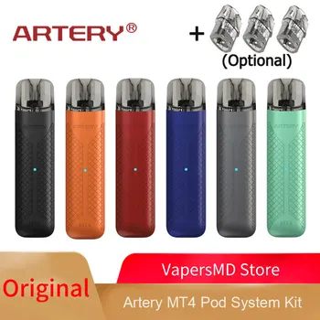 

Artery MT4 Kit E cigarettes Pod Kit Built-in 480mAh Battery with 2ml Pod Cartridge Side Filling Max 11W Output Vape Pen Kit