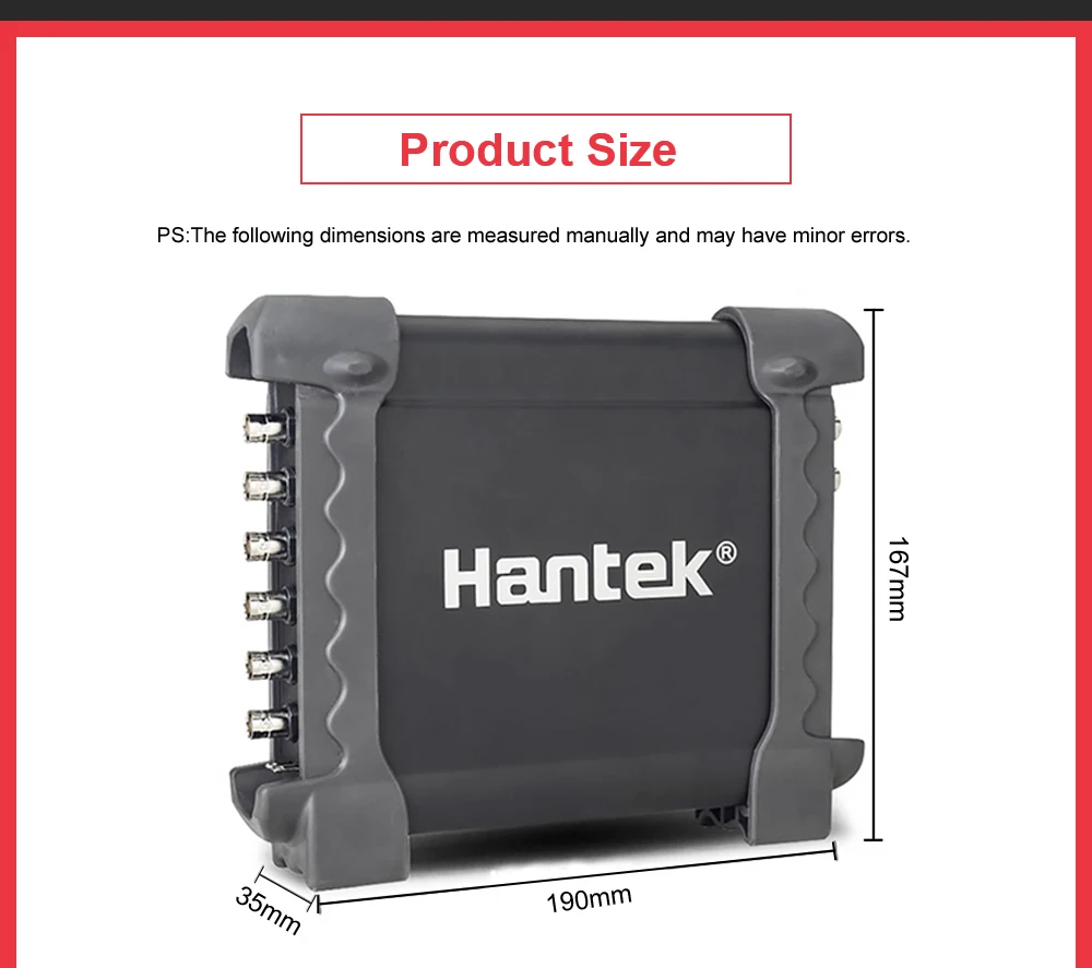 Hantek 1008A/1008B 8 каналов программируемый генератор 1008A/B автомобильный осциллограф цифровой Multime PC хранения Osciloscopio США