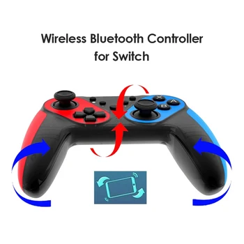 

Bluetooth Game Controller 6-Axis Gyro Wireless Gamepad with NFC Amibo Function for Nintendo Switch PC Computer