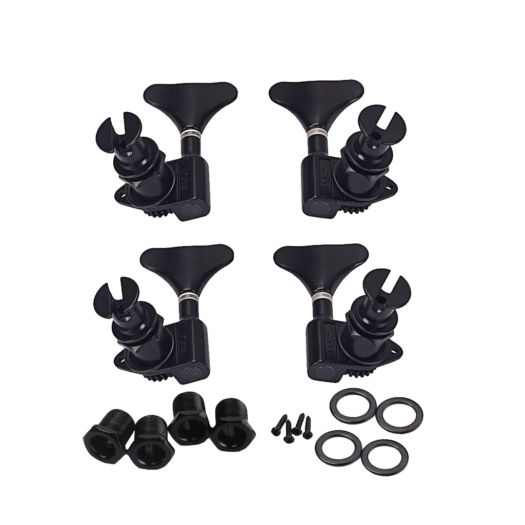 4pcs 2R2L Ukulele String Tuning Pegs Keys 1:24 Gear Ratio for Ukulele Guitar Bass Parts