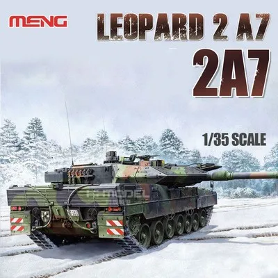 Meng TS-027 1/35 леопарда 2 A7 Пособия по немецкому языку главный боевой танк Пластик Танк