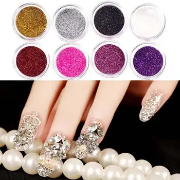 

45 Colors Shred Shape Glitter Nails Art Powder Sequins Nail Tip Decoration