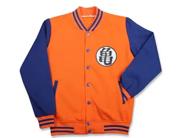 

Dragon Ball Men Autumn Winter Baseball Jackets Teenager Clothing Casual Coats