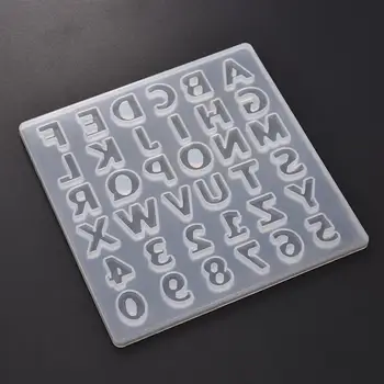

Letter Number Silicon Mold DIY Resin Jewelry Casting Mold Handmade Pendant Key Chain for Jewelry Making Tools