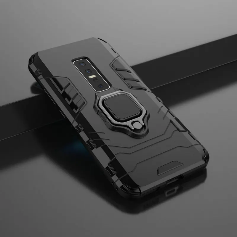 Для vivo V17 Pro чехол с кольцом для пальца Hard телефона V17Pro Y17 Armor Case Back Cover Fundas Capa Etui&gt |