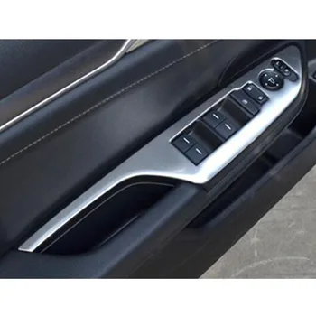 

Stainless steel car styling For Honda Civic 10th 2016 2017 Door Window glass Lift Control Switch Panel cover trim