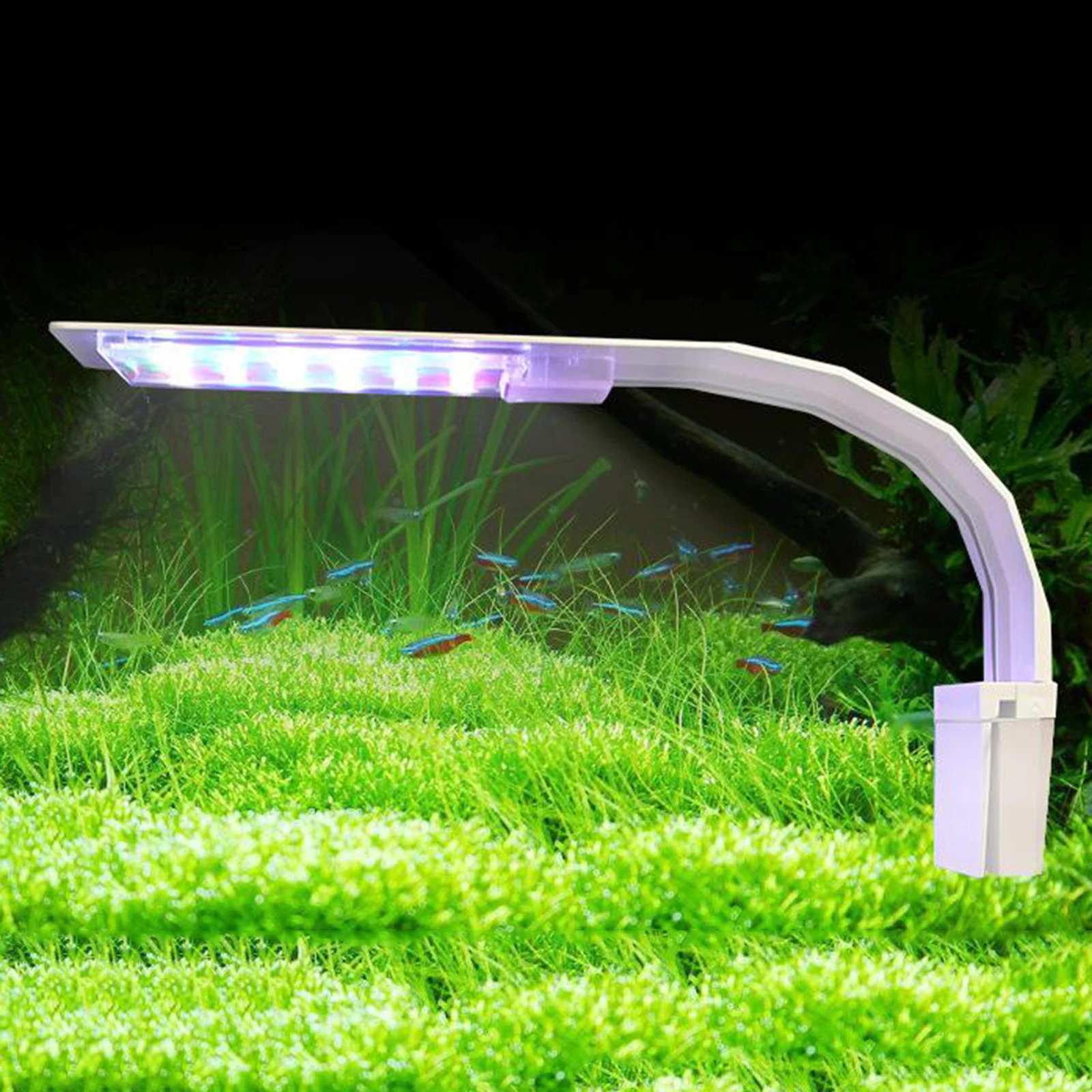 LED Aquarium Light Full Spectrums Fishing Tank Lamp Clip on EU Plug White Black A B led lamp aquarium light aquarium lamp