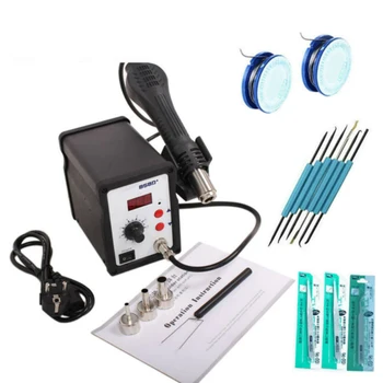 

110V/220V 700W 858D+ Soldering Station LED Digital Solder Iron Desoldering Station BGA Rework Solder Station Hot Air Gun