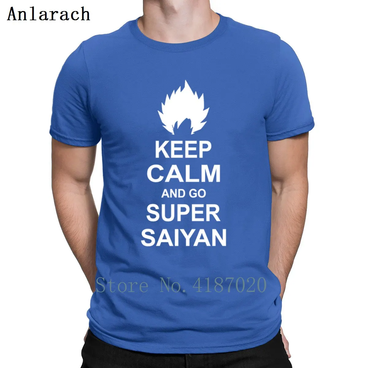 Футболка Keep Calm And Go Super Saiyan Dragon Ball Z винтажная семейная уличная футболка Goku Топы в стиле хип-хоп с индивидуальным вырезом лодочкой