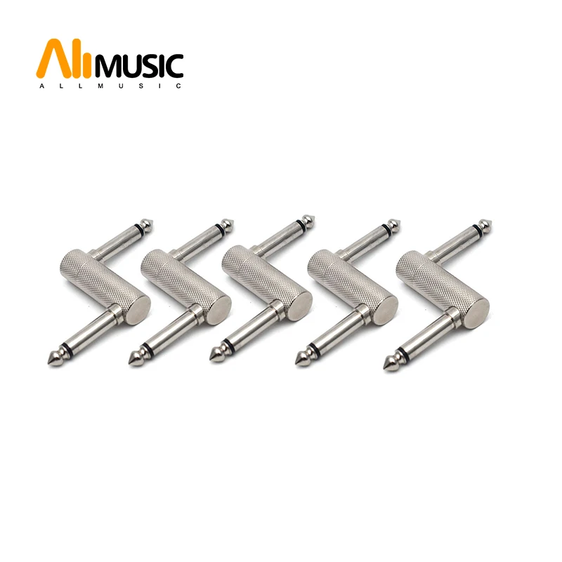 5pcs Z Type 6.35mm Guitar Effect Pedal Connector Thread Connector Audio