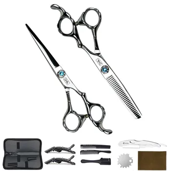 

6" Barber Cutting Scissors Thinning Scissors Scissors for barber shop stainless steel Professional Hair Scissors Styling Tool