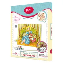 Роспись по холсту Любимец Docha&Mama. 25*35см