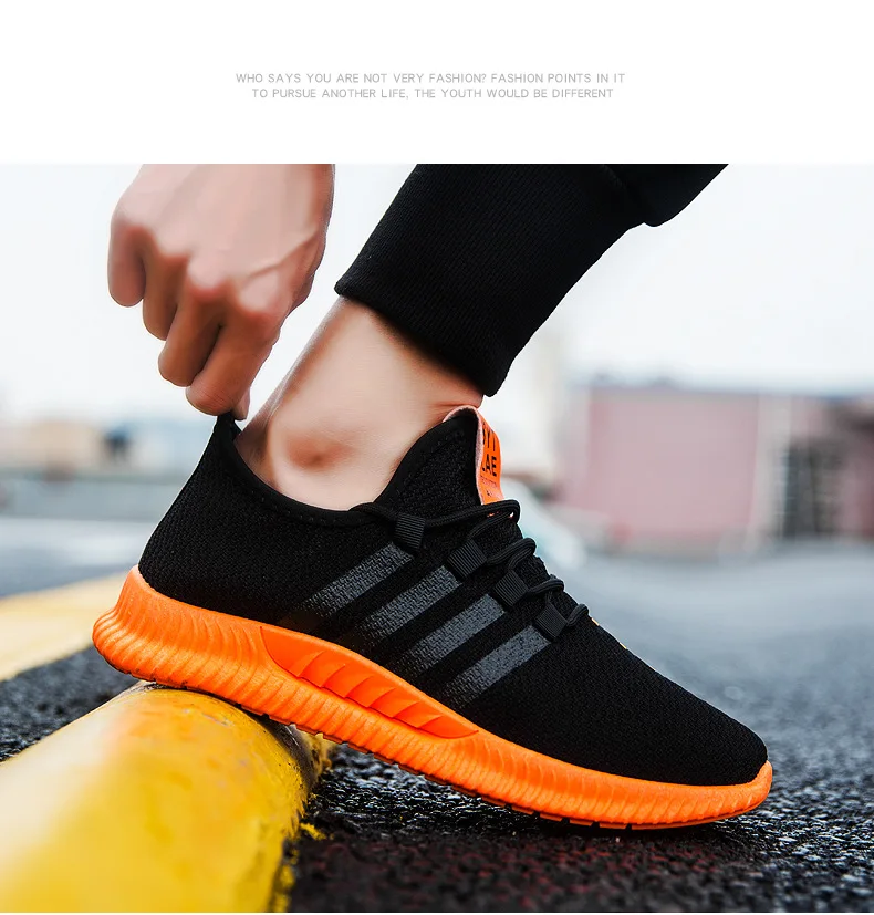Spring And Summer-MEN'S SHOES 4D Breathable Fly Woven Coconut Shoes Athletic Shoes Lightweight Foot Covering Mesh Casual Sh