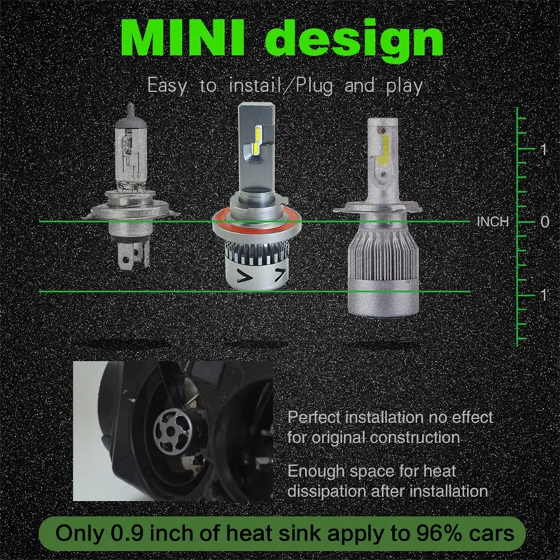 Новые продукты нового поколения автомобильные лампы Led H1 H3 H8 H9 H4 H7 H11 9012 Led 880 881 9008 H13 9004 9007 Авто светодиодные фары