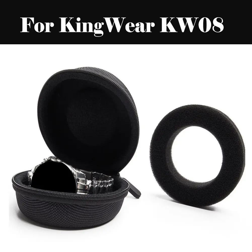

New Arrival Smart Watch Bag Case Handsfree Headsets EVA Case Bag Data Cable Coin Purse For KingWear KW08
