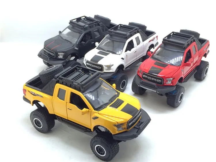 New Style Ford Raptor F150 Pickup Model Metal Car Toy Car Model Monster Truck