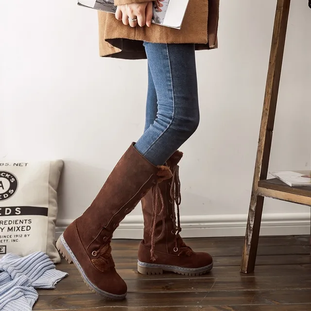 Lace-Up Mid Calf Warm Winter Boots Autumn & Winter Boho Styles » Original Earthwear 6