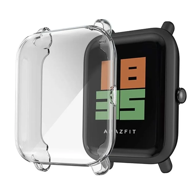 Защитная пленка для экрана тонкая красочная рамка чехол из ТПУ Защитная оболочка для Huami Amazfit Bip Younth часы с защитой экрана - Цвет: 4