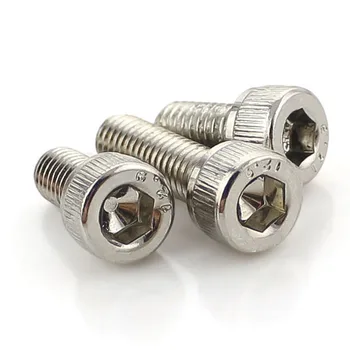

Grade 12.9 high strength cup head hexagon socket bolt nickel plated cylindrical head hexagon socket screw m2-m5 50PCS
