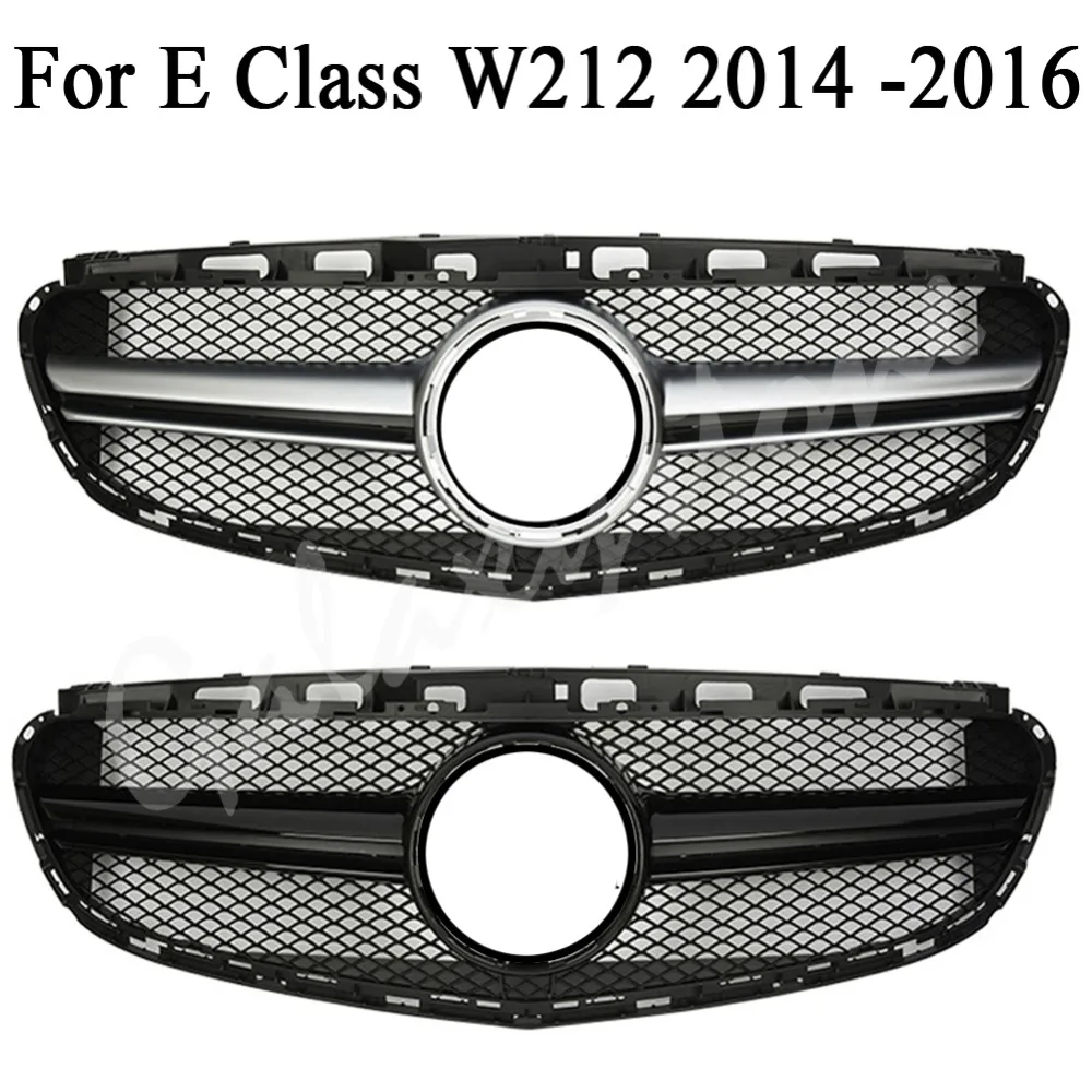 Подходит для Mercedes benz E Class E350 E550 2014 2015 2016 W212 решетка гриля ABS передний бампер с