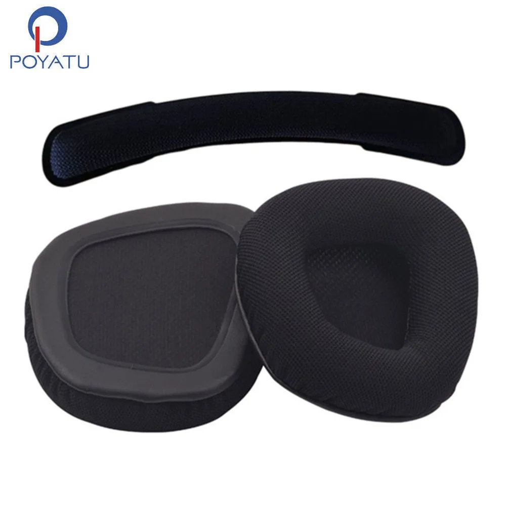 

POYATU Ear Pads Headphone Earpads For Corsair VOID PRO RGB Wireless SE Earmuff Replacement Cushion Leather Cover Repair Parts