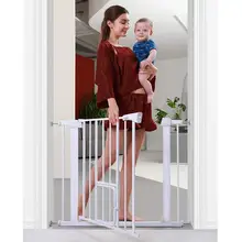 Детская безопасность ворота двери дети собака кошка забор РЕГУЛИРУЕМАЯ МАЛЕНЬКАЯ независимая дверь защита лестницы забор дети безопасности ворота