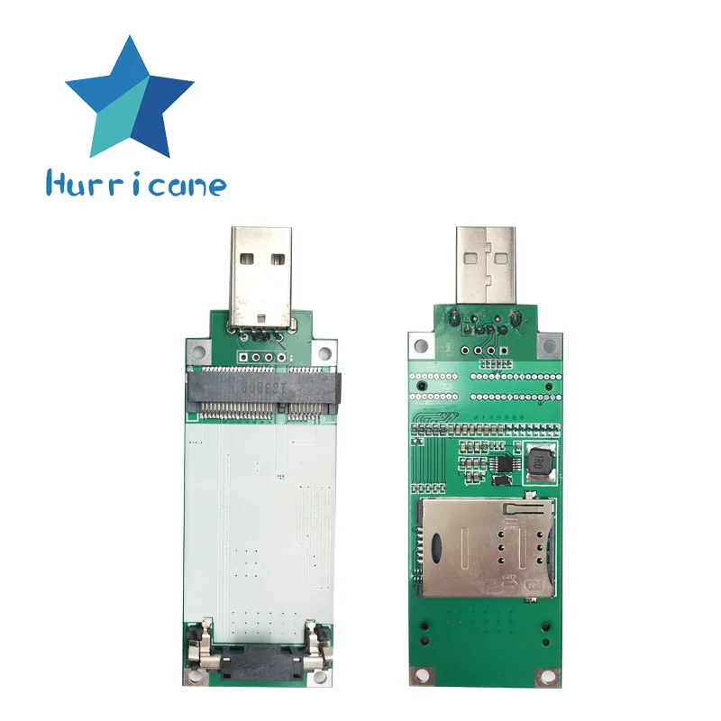 Адаптер MiniPCIe к USB 2 0 со слотом для SIM-карты PCIe-USB2.0 подходит EC25 EP06 MC7455 ME909s-120 MC7354 MC7304
