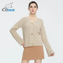 icebear 2020 Spring New Women's Basic Casual Casual V-Neck Sweater Knit Top AW-143 icebear 2020 Spring New Women's Basic Casual Casual V-Neck Sweater Knit Top AW-143